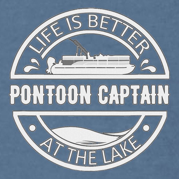 Pontoon Captain Life Is Better At The Lake Garment-Dyed Sweatshirt