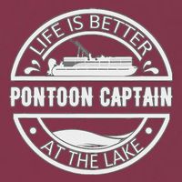 Pontoon Captain Life Is Better At The Lake 16oz Travel Tumbler
