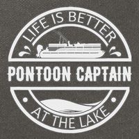 Pontoon Captain Life Is Better At The Lake Cotton Canvas Backpack