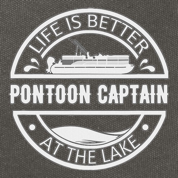 Pontoon Captain Life Is Better At The Lake Cotton Canvas Backpack