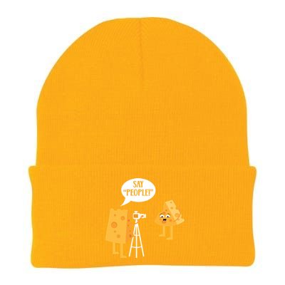 Photographer Cheesy Lover Mozzarella Cheddar Camera Funny Gift Knit Cap Winter Beanie