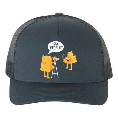 Photographer Cheesy Lover Mozzarella Cheddar Camera Funny Gift Yupoong Adult 5-Panel Trucker Hat