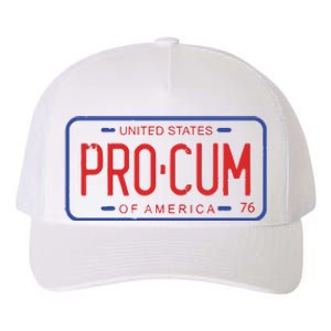 Pro Cum License Plate Yupoong Adult 5-Panel Trucker Hat