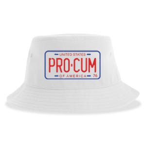 Pro Cum License Plate Sustainable Bucket Hat