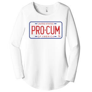 Pro Cum License Plate Women's Perfect Tri Tunic Long Sleeve Shirt