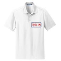 Pro Cum License Plate Dry Zone Grid Polo