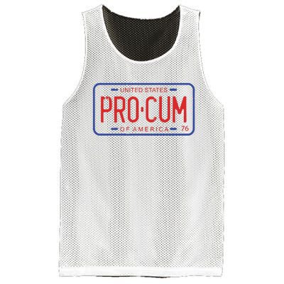 Pro Cum License Plate Mesh Reversible Basketball Jersey Tank