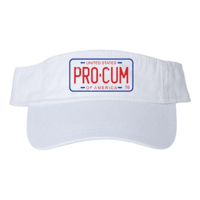 Pro Cum License Plate Valucap Bio-Washed Visor