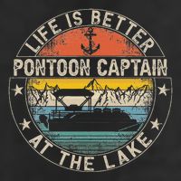 Pontoon Captain Life Is Better At The Lake Cool Comfort Performance Bucket Hat