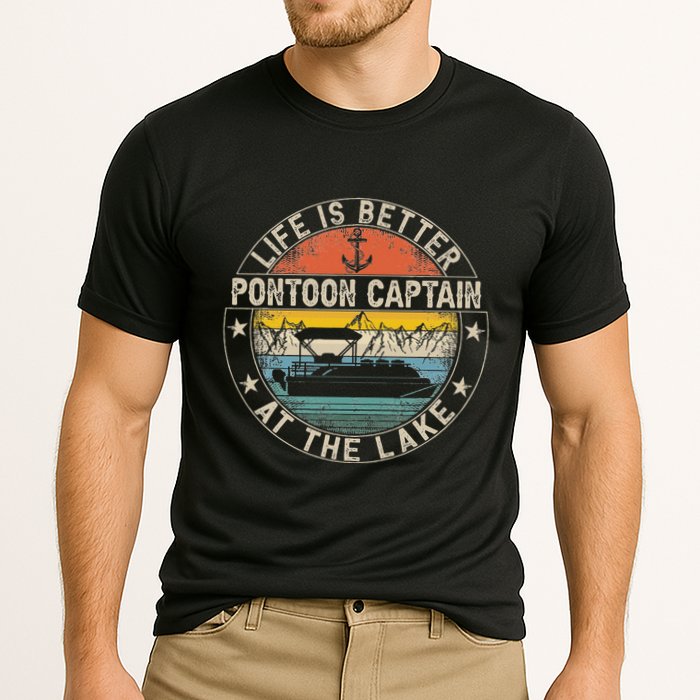 Pontoon Captain Life Is Better At The Lake Performance Shirt