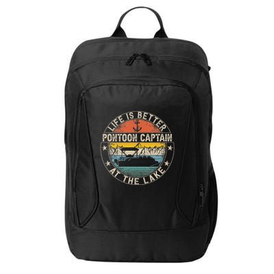 Pontoon Captain Life Is Better At The Lake City Backpack