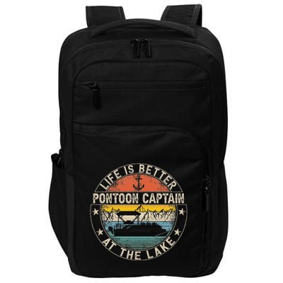 Pontoon Captain Life Is Better At The Lake Impact Tech Backpack