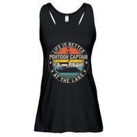 Pontoon Captain Life Is Better At The Lake Ladies Essential Flowy Tank