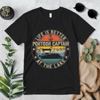 Pontoon Captain Life Is Better At The Lake Premium T-Shirt