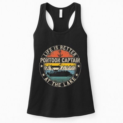 Pontoon Captain Life Is Better At The Lake Womens Tank Top