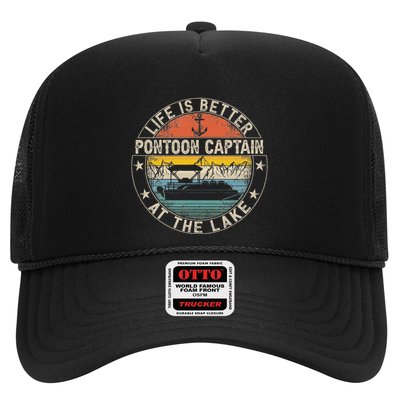 Pontoon Captain Life Is Better At The Lake Trucker Hat