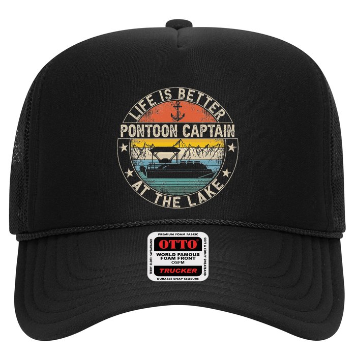 Pontoon Captain Life Is Better At The Lake Trucker Hat