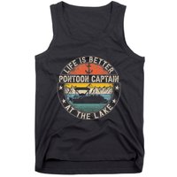 Pontoon Captain Life Is Better At The Lake Tank Top