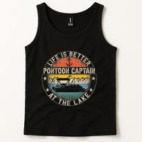Pontoon Captain Life Is Better At The Lake Tank Top