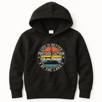 Pontoon Captain Life Is Better At The Lake Kids Hoodie
