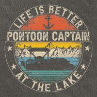 Pontoon Captain Life Is Better At The Lake Cotton Canvas Backpack