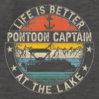 Pontoon Captain Life Is Better At The Lake Vector Backpack