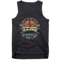 Pontoon Captain Life Is Better At The Lake Tank Top