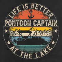 Pontoon Captain Life Is Better At The Lake Cool Comfort Performance Bucket Hat