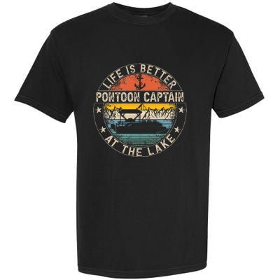 Pontoon Captain Life Is Better At The Lake Garment-Dyed Heavyweight T-Shirt