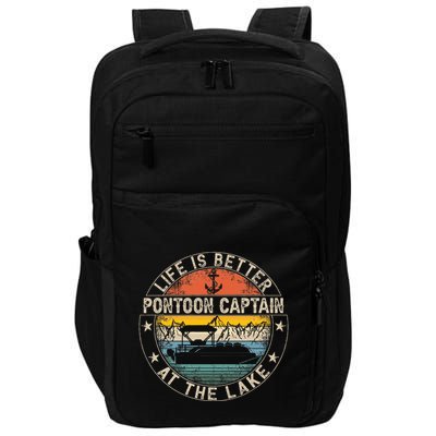 Pontoon Captain Life Is Better At The Lake Impact Tech Backpack