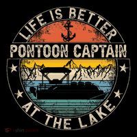 Pontoon Captain Life Is Better At The Lake Crop Top