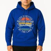 Pontoon Captain Life Is Better At The Lake Hoodie