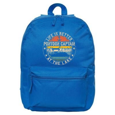 Pontoon Captain Life Is Better At The Lake 16 in Basic Backpack