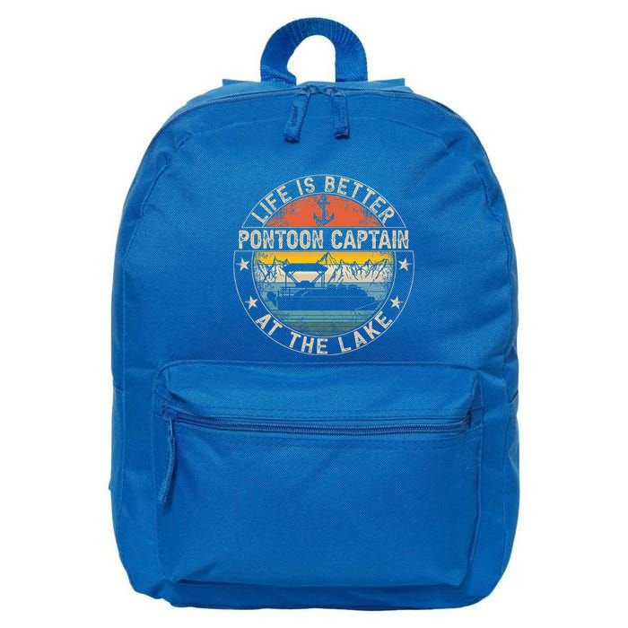 Pontoon Captain Life Is Better At The Lake 16 in Basic Backpack