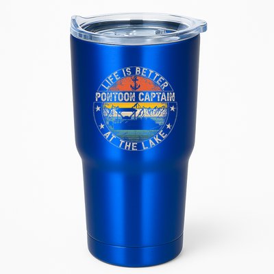 Pontoon Captain Life Is Better At The Lake Tumbler