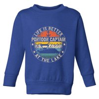 Pontoon Captain Life Is Better At The Lake Toddler Sweatshirt