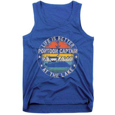 Pontoon Captain Life Is Better At The Lake Tank Top