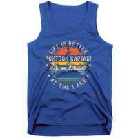 Pontoon Captain Life Is Better At The Lake Tank Top