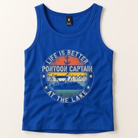 Pontoon Captain Life Is Better At The Lake Tank Top