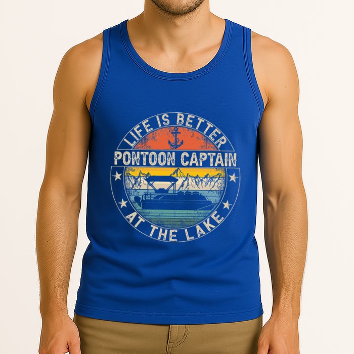 Pontoon Captain Life Is Better At The Lake Tank Top