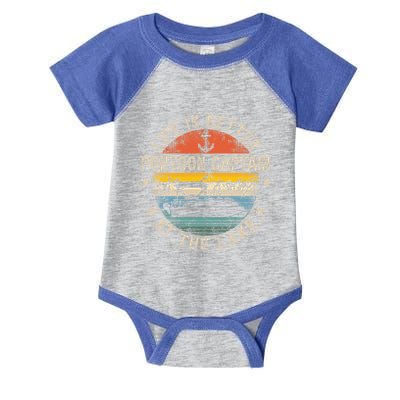 Pontoon Captain Life Is Better At The Lake Infant Baby Jersey Bodysuit