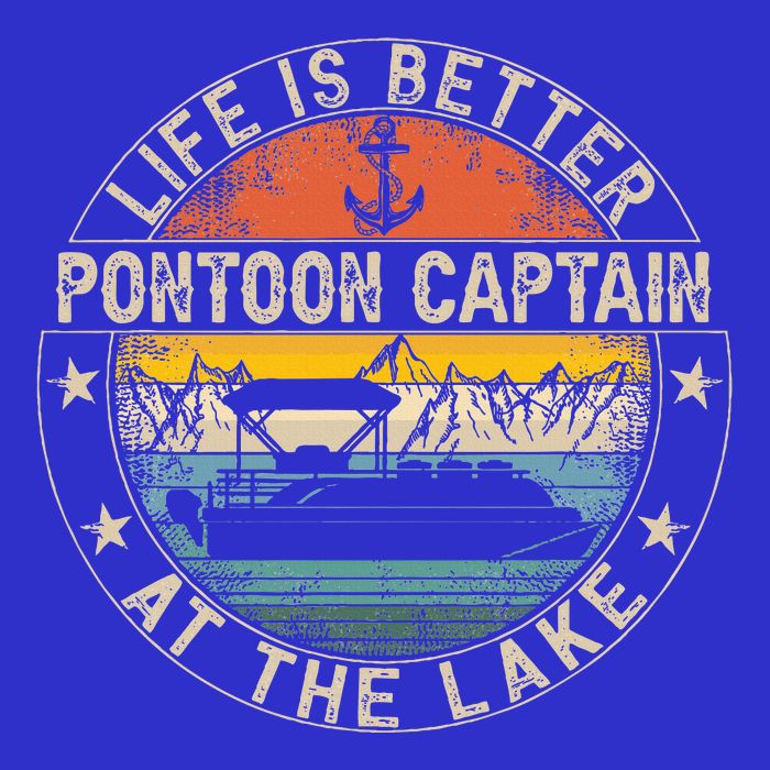 Pontoon Captain Life Is Better At The Lake Toddler T-Shirt