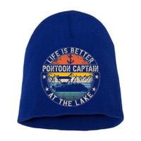 Pontoon Captain Life Is Better At The Lake Short Acrylic Beanie
