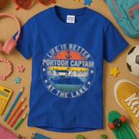 Pontoon Captain Life Is Better At The Lake Kids T-Shirt