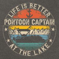 Pontoon Captain Life Is Better At The Lake Cotton Canvas Backpack
