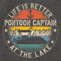 Pontoon Captain Life Is Better At The Lake Vector Backpack