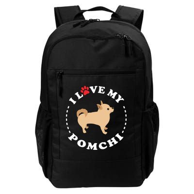 Pomeranian Chihuahua Mix Breed Dog Happy Pomchi Dog Backpack