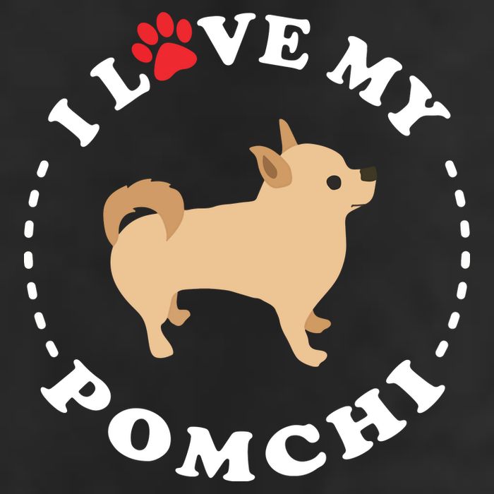 Pomeranian Chihuahua Mix Breed Dog Happy Pomchi Dog Golf Towel