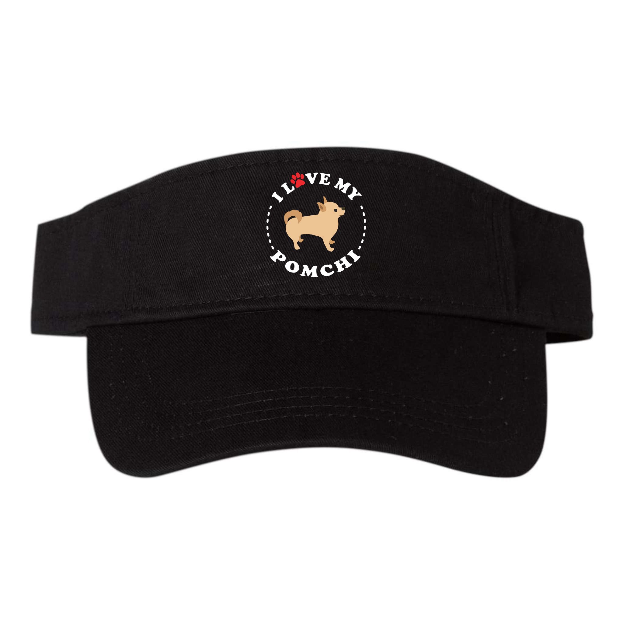 Pomeranian Chihuahua Mix Breed Dog Happy Pomchi Dog Visor