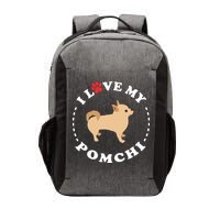 Pomeranian Chihuahua Mix Breed Dog Happy Pomchi Dog Vector Backpack